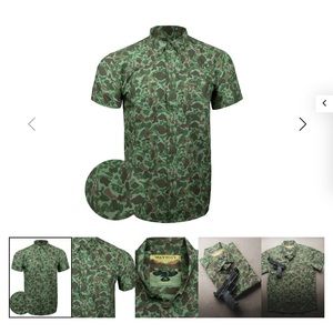 Men’s Warrior Camo Frogskin Button Down